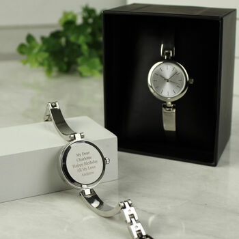 Engraved Wrist Watch Sentimental Gift For Her, 2 of 7