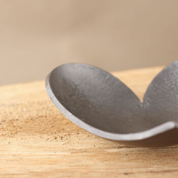 6th Anniversary Gift, Mini Decorative Iron Heart Dish With Smooth Metallic Finish, 2 of 8