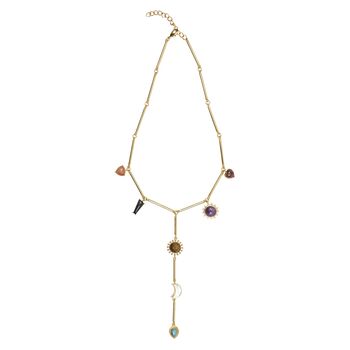 Seven Healing Stones Drop Necklace, 3 of 3