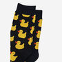 Men's Yellow Rubber Duck Bamboo Socks Black, thumbnail 4 of 4