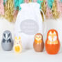 Nesting Animals With Chiming Bunny And Personalised Bag, thumbnail 1 of 4