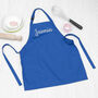 Personalised Children's Blue Waterproof Apron, thumbnail 4 of 10