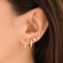 Gold Trio Star Stud Earring, thumbnail 2 of 4