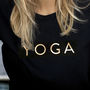 Gold 'Yoga' T Shirt, thumbnail 1 of 2