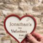 Baby’s First Valentine’s Day Plaque Personalised Sign, thumbnail 2 of 10