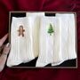 Cashmere Wool Christmas Bed Socks Gift Set, thumbnail 1 of 9