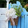Hydrangea Vine Basket Spring Door Wreath, thumbnail 1 of 8