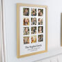 Personalised Family Oak 12 Photo Frame, thumbnail 2 of 6