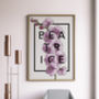 Personalised Orchid Botanical Flower Print, thumbnail 1 of 8