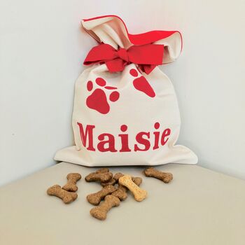 Personalised Dog Christmas Sack / Stocking, 4 of 4