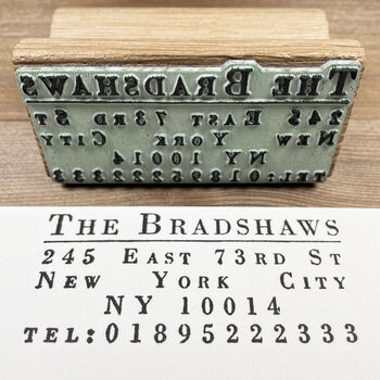 Personalised Address Stamp ~ New York, 3 of 10