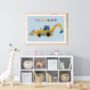 Personalised Kids Digger Print, thumbnail 3 of 6