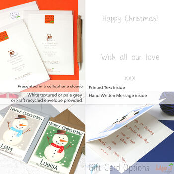 Personalised Snowman Christmas Card, 12 of 12
