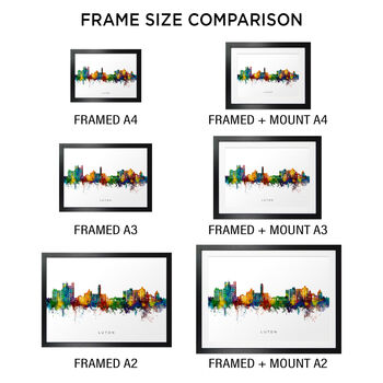 Luton Skyline Cityscape Art Print, 5 of 12