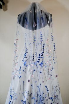 Secret Garden Bridal Veil Blue, 4 of 8