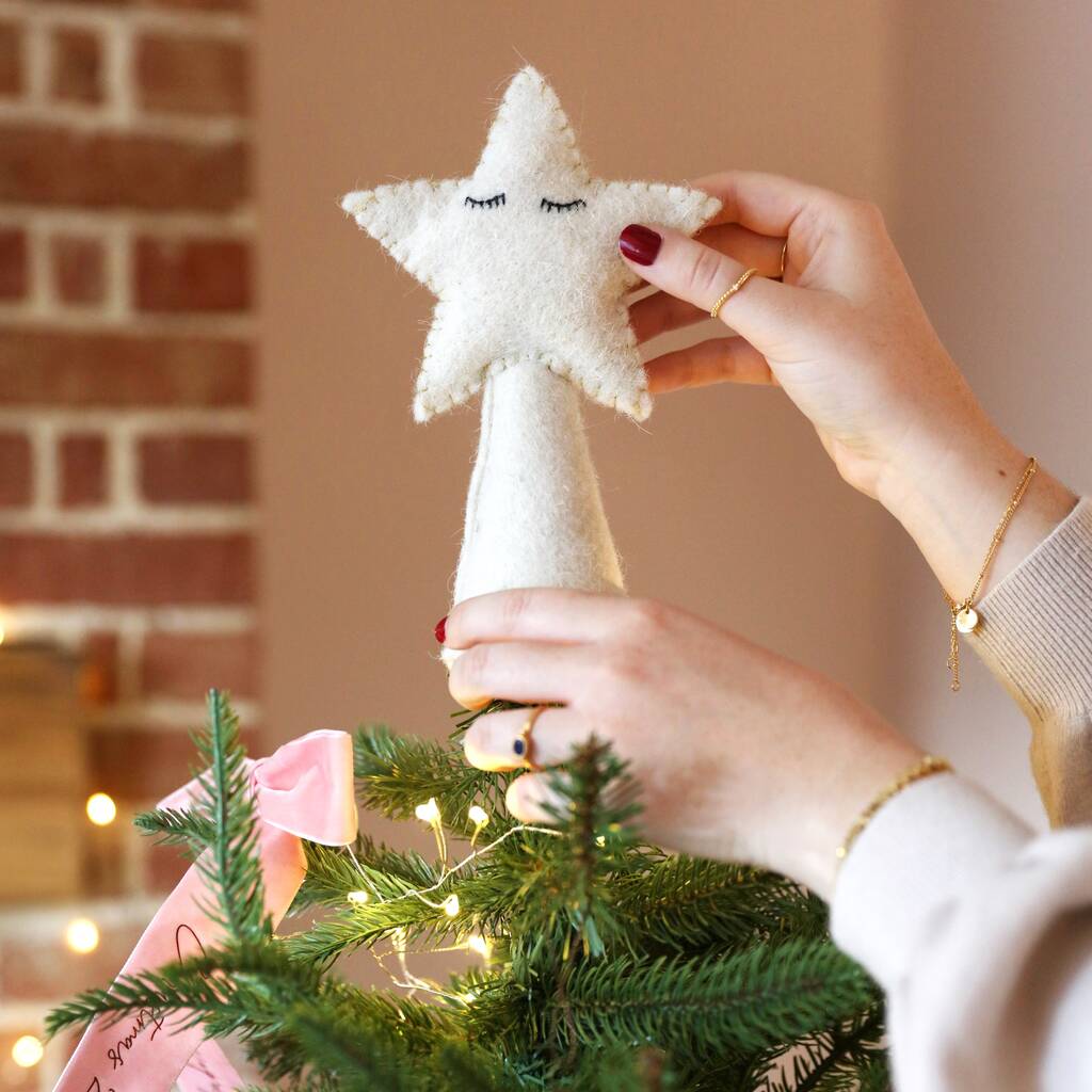 Star Felt Tree Topper By Lisa Angel