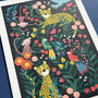 Illustrated Jungle' A4 Art Print, thumbnail 4 of 5