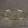 Hand Hammered Solid Gold Bangle Bracelet, thumbnail 1 of 3