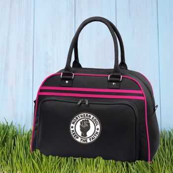 Northern Soul Embroidered Retro Bowling Bag, 2 of 7