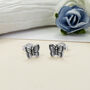 Sterling Silver And Gold Tiny Butterfly Stud Pack, thumbnail 3 of 4
