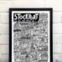 Stockport Landmarks Print, thumbnail 9 of 10