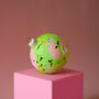 Neon Green, Yellow And Pastel Pink Ceramic Bauble, thumbnail 1 of 5