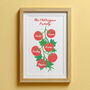 Personalised Family Tree Tomato Print, thumbnail 2 of 3
