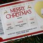 Personalised Scratch Ticket Christmas Musical Theatre Surprise Event Gift For Him Her, thumbnail 4 of 5
