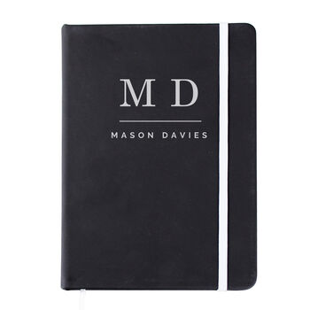 Personalised Black Notebook, 3 of 4