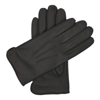 Hinton. Men's Silk Lined Leather Gloves, 2 of 9