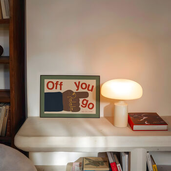 Off You Go Retro Hallway Wall Print, 6 of 9