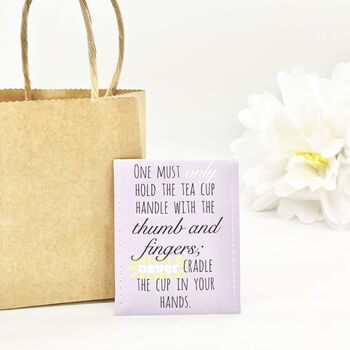 Tea Etiquette Gift Set | Gift For Tea Drinkers, 12 of 12