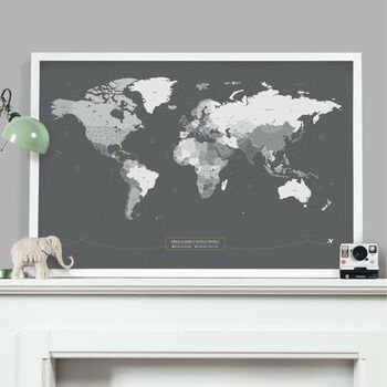 Personalised Pinboard World Map, 2 of 12