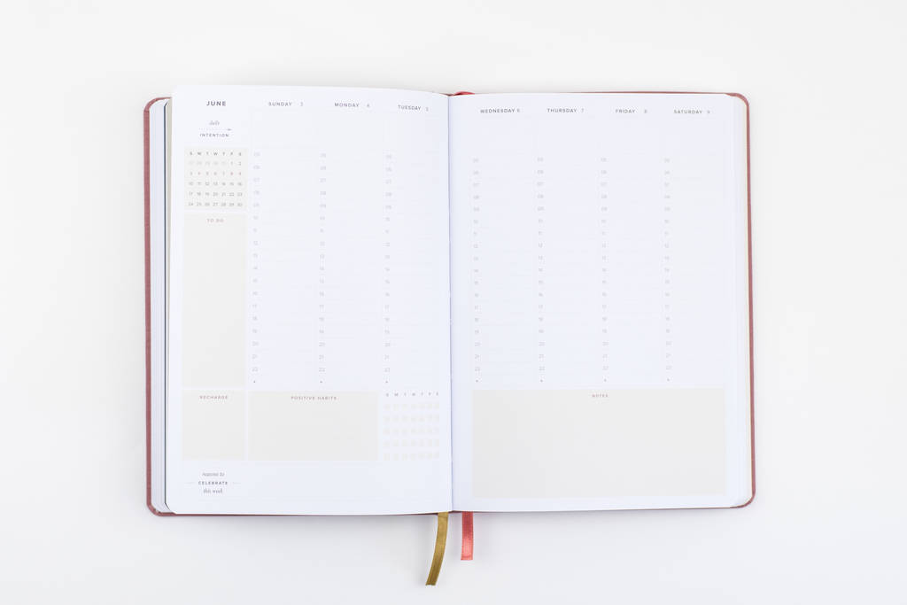 2018 Navy Blue Weekly Planner By Ponderlily | notonthehighstreet.com