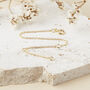 Gold Plated April Clear Quartz Necklace Card, thumbnail 3 of 7