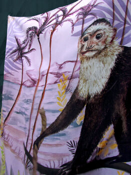 Alice Acreman Silks 'Capuchin' Illustrated Silk Scarf, 5 of 7