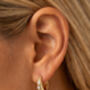 Gold Or Silver Moissanite Small Hoop Earrings, thumbnail 6 of 6