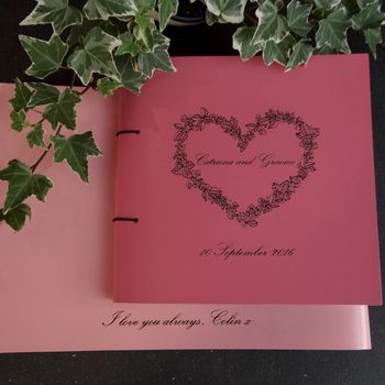Personalised Love Heart Leather Scrapbook Album, 4 of 10