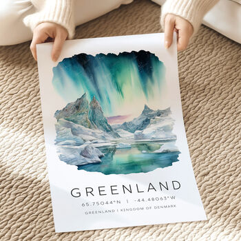 Greenland Northern Lights Art Print, 3 of 7