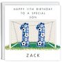 Personalised 11th Birthday Football Card, thumbnail 2 of 2