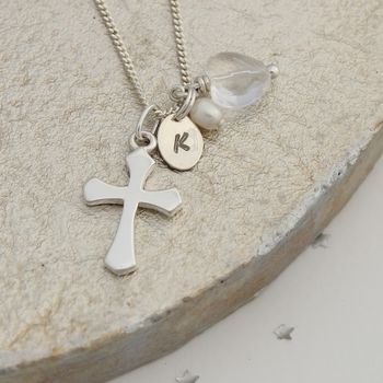Personalised Cross Charm Necklace, 5 of 12
