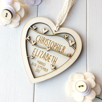 Personalised Wedding Or Anniversary Heart, 3 of 5
