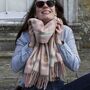 Cashmere Wool Personalised Red Scarf Christmas Gift, thumbnail 7 of 10