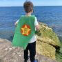 Felt Superhero Cape, Personalised With Letter, For Kids, thumbnail 1 of 10
