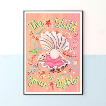Colourful Sea Shell Art Print, 6 of 11