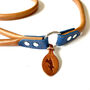 Blue Rolled Leather Slip Lead, thumbnail 4 of 5