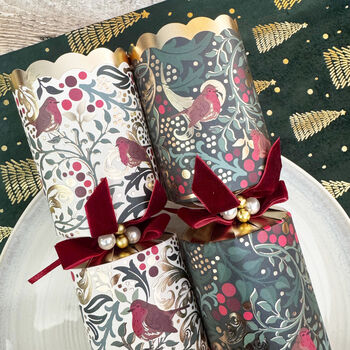 Elegant Christmas Robin Crackers Set Of Six, 5 of 7