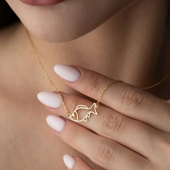 Sterling Silver Fish Necklace, 2 of 10