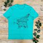 Christmas Bear T Shirt, Men's, thumbnail 1 of 3