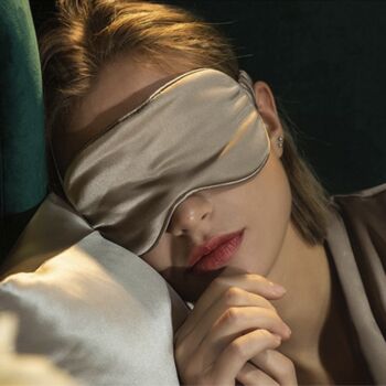 Silver Colour Mulberry Silk Eye Mask, 3 of 3